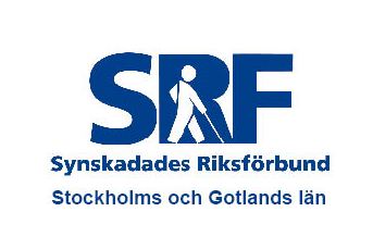 SRF-distriktets logotyp med en käppande gubbe